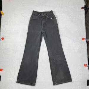 VTG Levi's Slim Jeans Women's 12 Black Denim Mid Rise Classic Straight - 20X26.5
